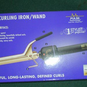 New in Box HOT TOOLS Black Gold Curling Iron/Wand 3/4"